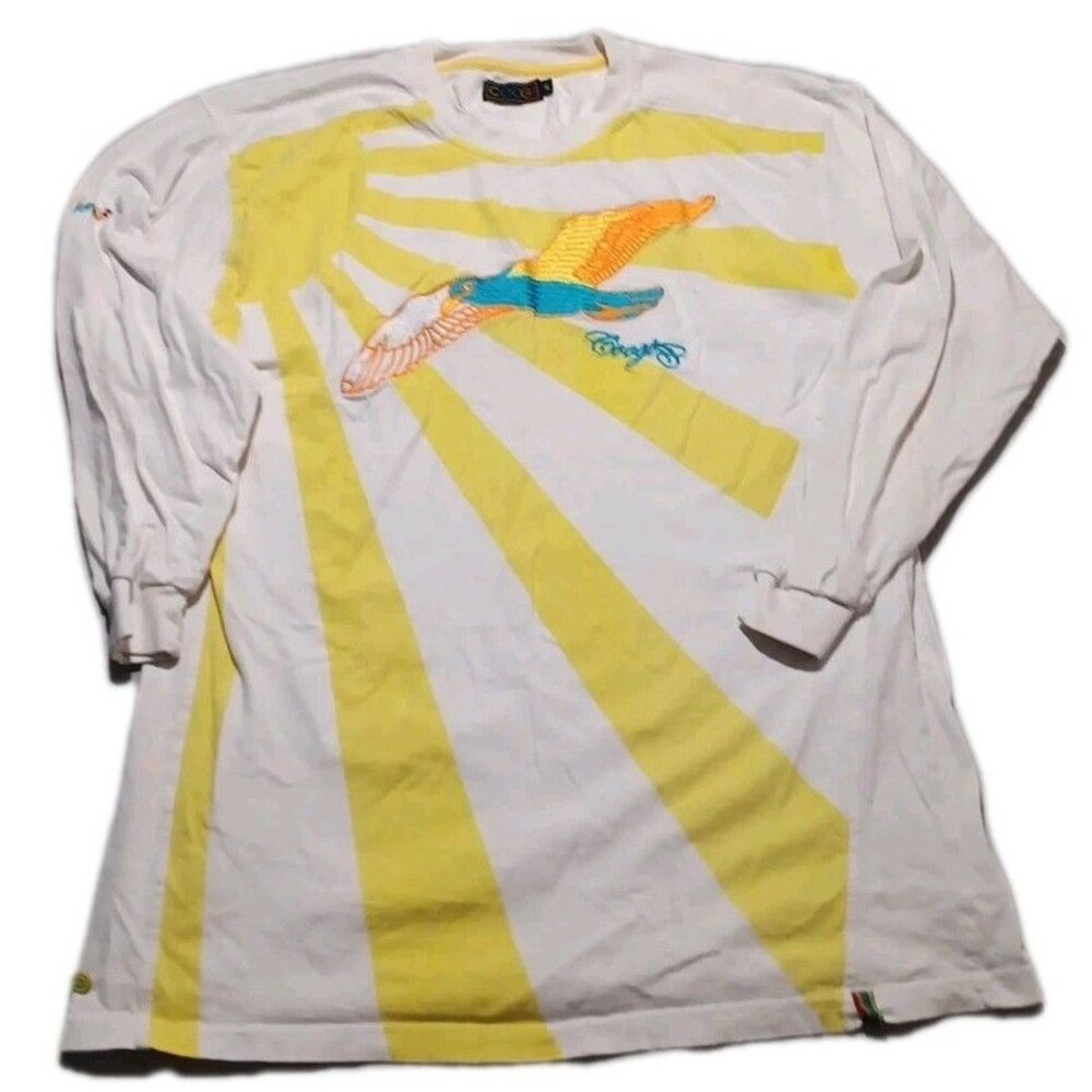 Coogi Sunrise Bird Embroidered Men's XL  Longsleeve T Shirt
